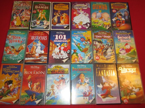 Lot vhs cassettes - de, vhs/cassettes