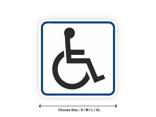 Sticker panneau handicap - panneau,