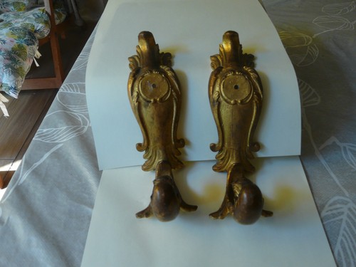 Bougeoirs bronze doré - bronze,
