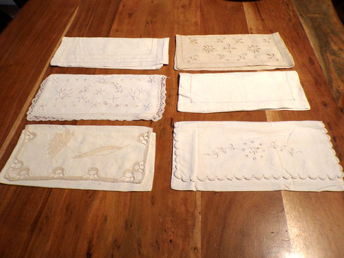 Linge ancien lot 6 porte - linge,