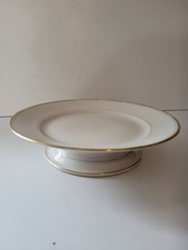 Compotier Plat sur Pied en Porcelaine de Paris Doré XIXe 