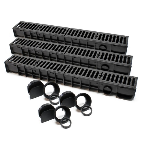 Caniveau 3x1m grille - 3x1m,