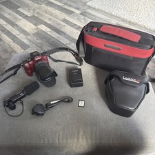 Panasonic Lumix DMC-GH1 Camera - Red - 14-140 Lens - Microphone - Carry Bag -H