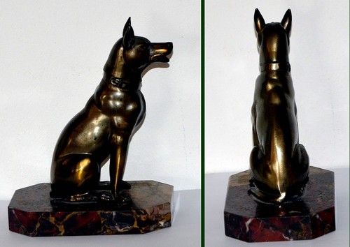 Statuette chien berger - statuette, de