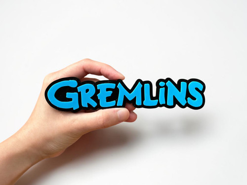 Plaque logo gremlins 3d - -,