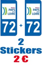 2-STICKERS-PLAQUE-AUTO-IMMATRI