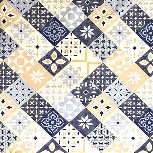 Mewatu toile cirée nappe - mewatu, bleu