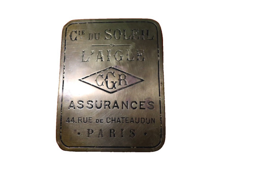 Rare french plaque cie - rare,