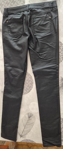 Pantalon skinny enduit - /, effet