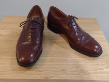 JM Weston Brown Leather Shoes Cap Toe Size 7.5 D (UK) 8.5 (US)