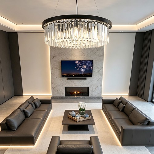 Lustre moderne luxueux - lustre,