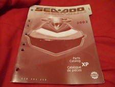2002 Sea doo xp 5577 5578 jet ski parts catalog manual