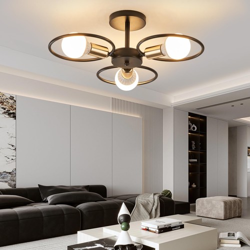 Plafonnier industriel lustre - plafonnier,