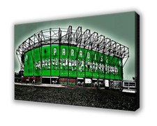 Celtic Park Parkhead Wall Hanging Box Canvas Stylized Picture 65cm x 42cm