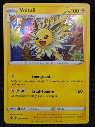 Carte pokemon voltali - carte,