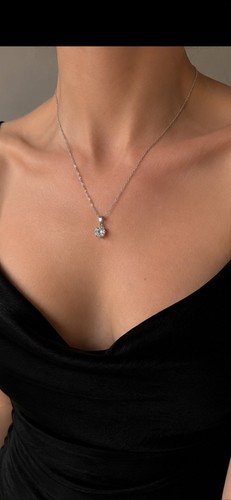 Collier zirconium argent - collier,