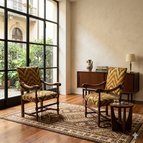 Fauteuils baroque anciens - fauteuils,