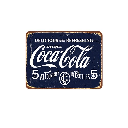 Plaque métal vintage - plaque, coca
