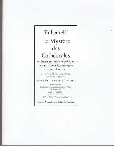 Fulcanelli mystere des - :,