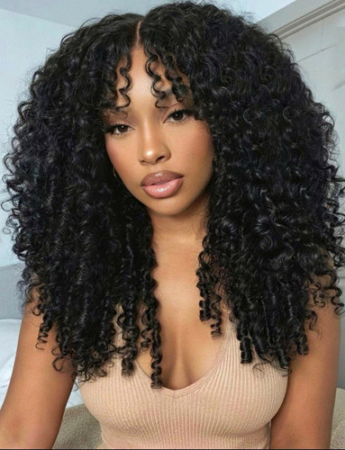 Curly human hair lace front - hair,