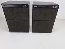 Philips 544 MFB electronic active bookshelf speakers - Partially recapped