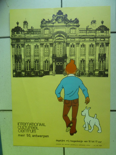 Herge tintin affiche - tintin,