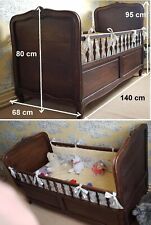 Lit d'enfant chêne massif avec matelas