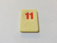 CHIFFRE 11 ROUGE BLEU ORANGE