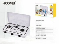 Petit Fourneau À Gaz Trois Feux Flamme Reglable Couvercle Staub Hoomei Hm-563T