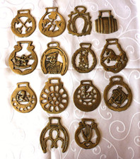 14 Bronze Horse Harness Decorations 