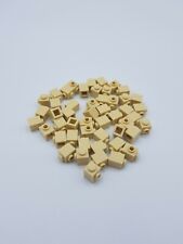 LEGO LOT 50 X BRICK MODIFIED 1X1 W STUD ON 1 SIDE TAN REF 87087  *NEUF*