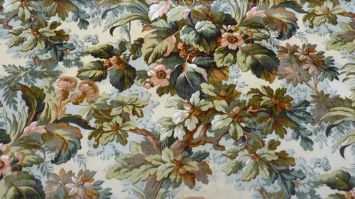 Ancien tissu velour vintage - tissu,
