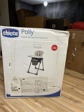 Chicco Polly Space-saving  FoldHigh Chair - TAUPE