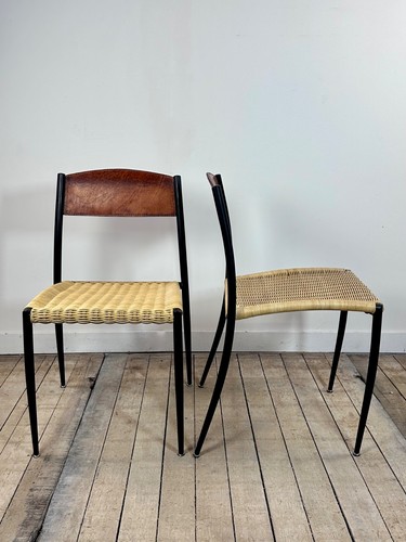 Chaises métal - chaises, (lot