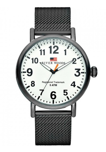 River woods montre noir - montre,