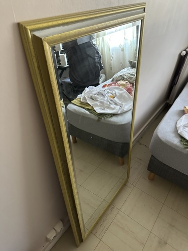 Grand miroir mural vintage