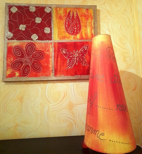Tableau lampe abat jour - tableau,