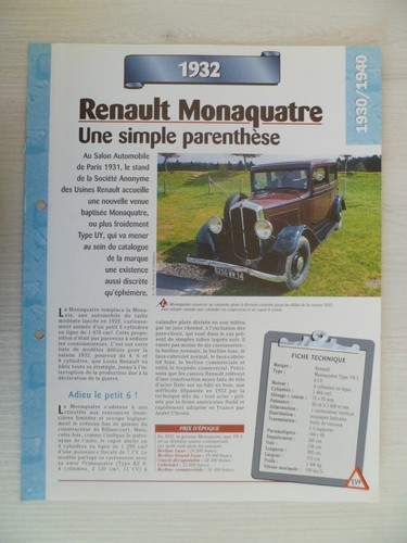 Carte fiche auto - fiche,