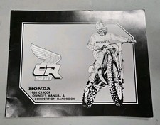 Honda CR500R Owner's Manual Competition Handbook 1988 CR500 CR 500 OEM Genuine