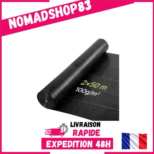 Vevor toile paillage 2x50 - vevor, m
