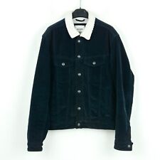 JACK & JONES Hommes M Camionneur Cordon Veste Doublé Sherpa Velours Hiver Snap