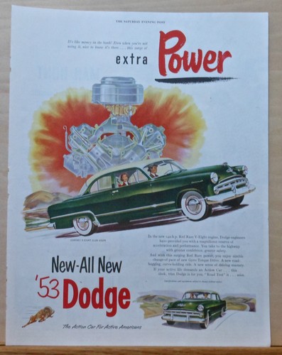 1953 magazine for dodge - ad,
