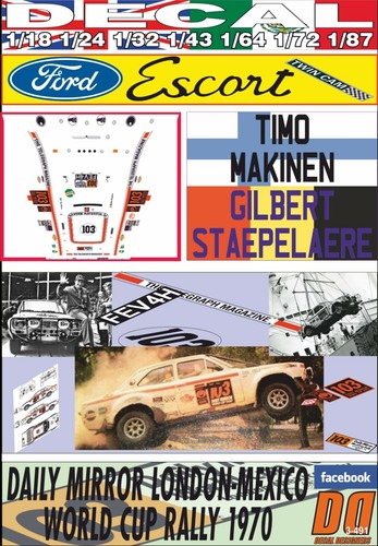 Decal ford escort twin - ford,
