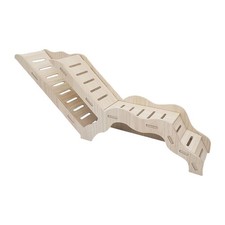 Cachette en bois pour hamsters nains, rampe d'escalade de 32 x 6,9 x