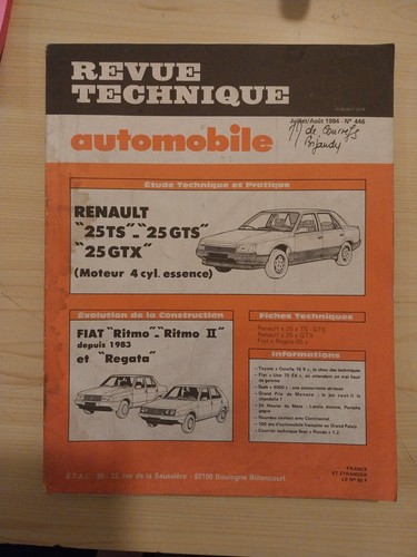 Revue technique renault - renault, 2.0