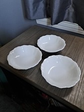 Set of 3 Seltmann Weiden Bavaria White 5 Inch Small Bowls