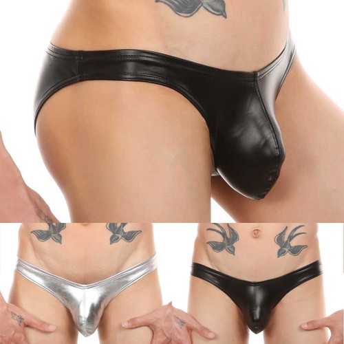 Caleçon simili cuir homme - , pu