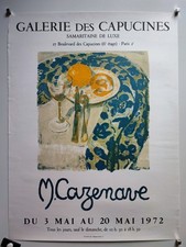 Marguerite Cazenave Affiche Exposition 1972 Galerie Des Capucines Exhibition 