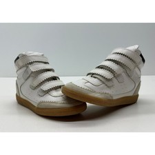 Isabel Marant Women's Bilsy High-top Sneakers White Size 38 NEW #006SA