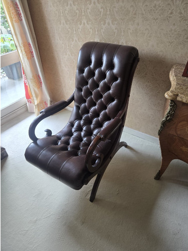 Chesterfield joli fauteuil - -,